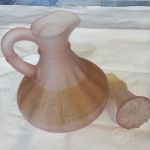 Vintage Jerusalem Glass Decanter